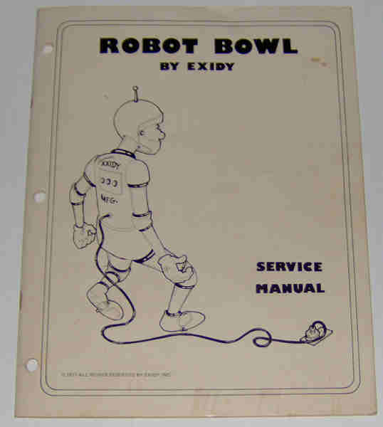(image for) Exidy Robot Bowl Service Manual